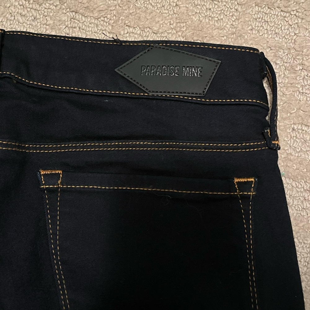 Aritzia Paradise Mine Low Rise Jeggings - Dark Blue Wash